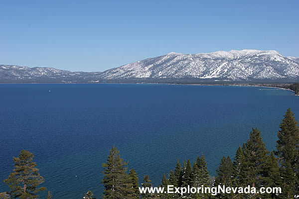 View of Tahoe on the Western Shore of the Lake