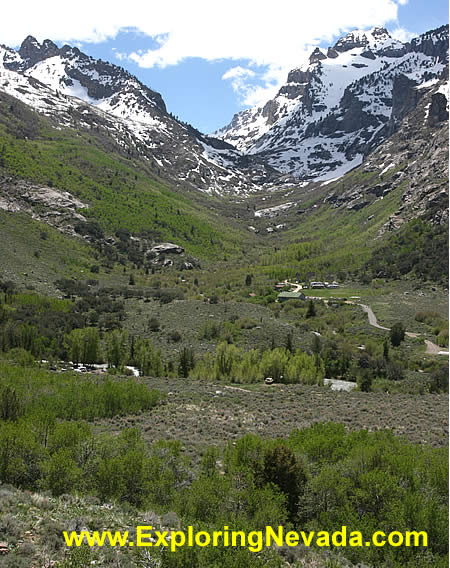 Towering Mountains in Lamoille Canyon