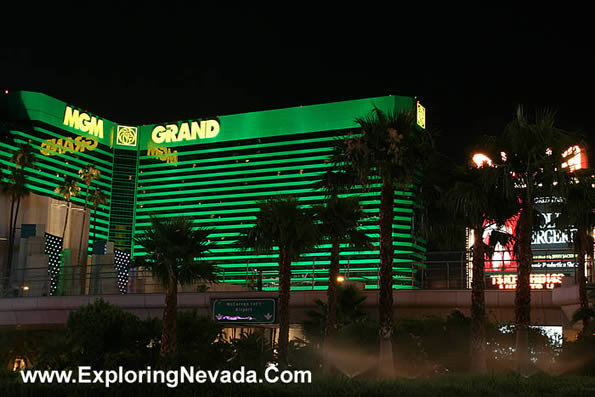 MGM Grand in Las Vegas at Night