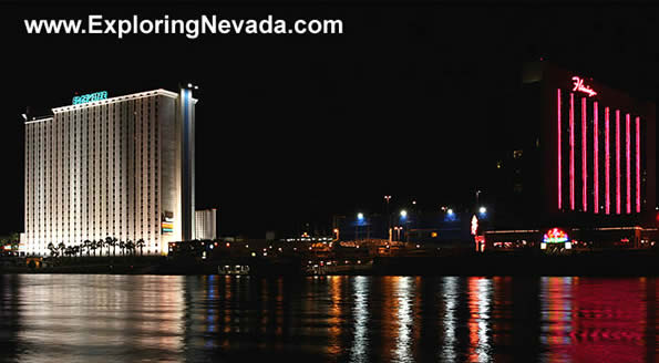 The Edgewater and Flamingo Casinos in Laughlin