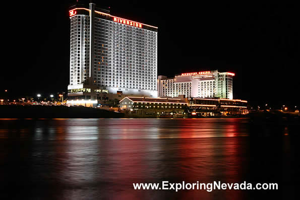 The Riverside Hotel & Casino in Laughlin at Night
