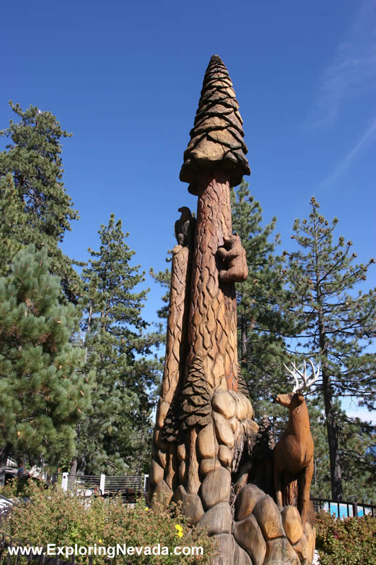 Wooden Statute/Carving in Tahoe City, California