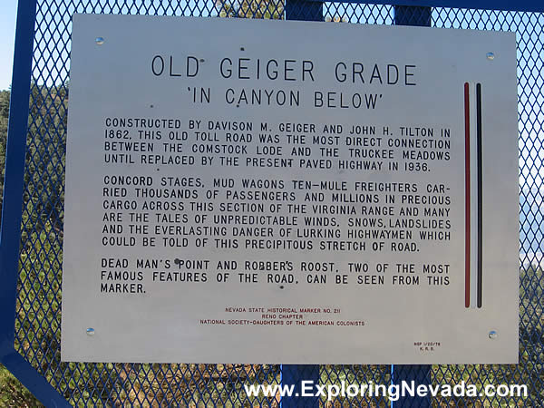 Sign Describing the Geiger Grade