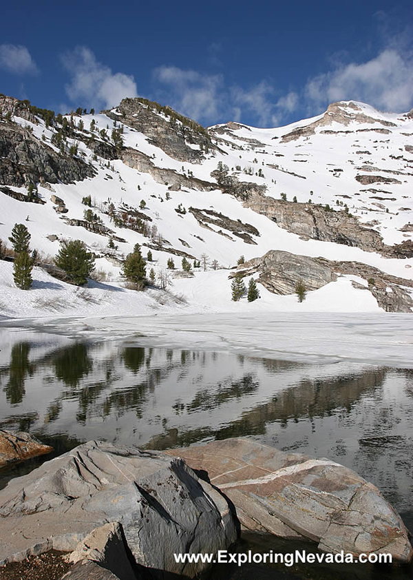 Snowy Peaks and Angel Lake