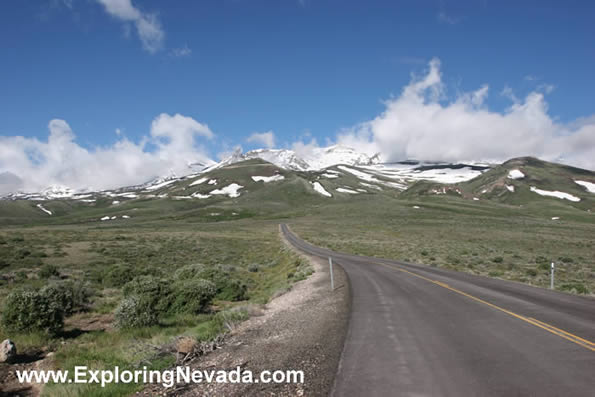 Approaching the Humboldt Mountains on the Angel Lake Scenic Drive in Nevada