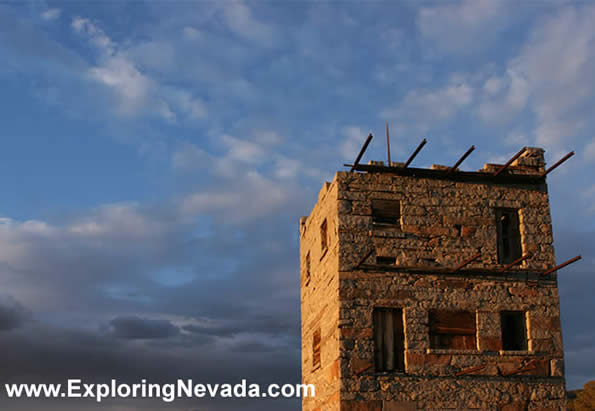 Stokes Castle in Austin, NV