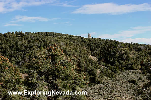 Stokes Castle Seen From Highway 50