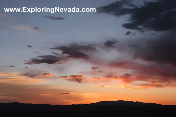 Sunset Over Austin, NV