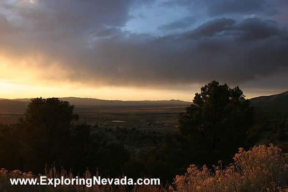 The View from Stokes Castle at Sunset