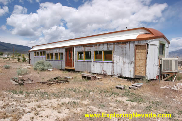 Old Railroad Car in Baker, Nevada