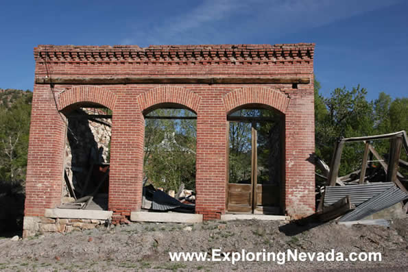 Ruins of Old Building in Belmont, Nevada