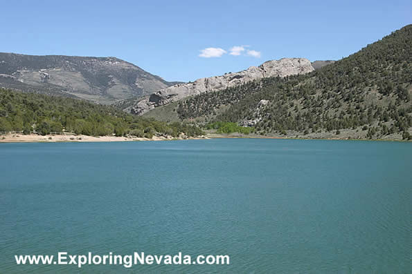 Clear Waters of Cave Lake in Nevada