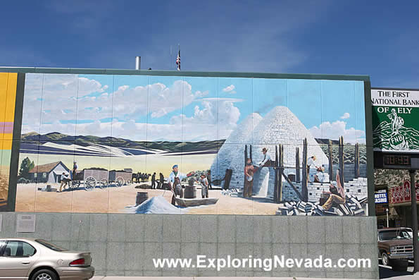 Colorful Mural in Ely, Nevada