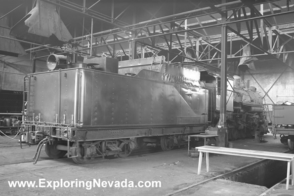 Old Steam Engine of the Nevada Northern Railroad