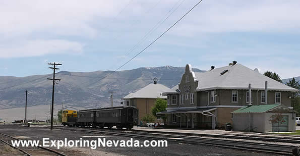 Depot of the Nevada Northern Railroad in Ely 
