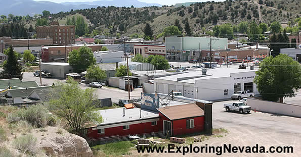 Downtown Ely Seen from the Nevada Northern Train Ride