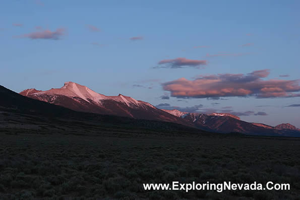 Wheeler Peak Seen From the Spring Valley, Photo #6