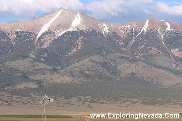 Wheeler Peak Seen From the Spring Valley, Photo #8