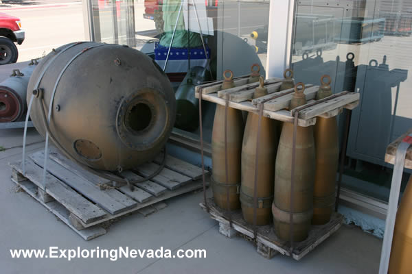 Ordnance on Display at the Hawthorne Ordnance Museum