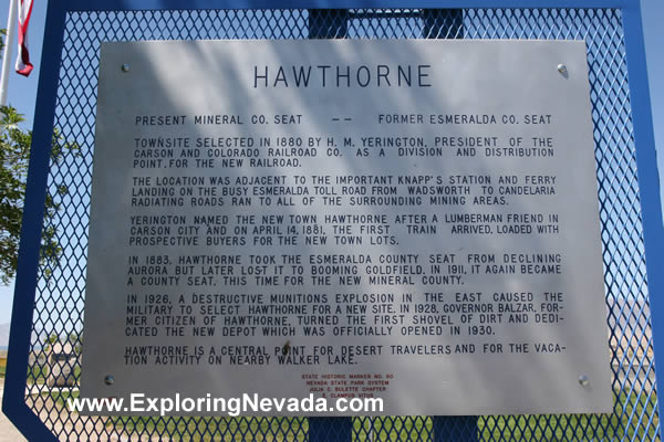 Sign About Hawthorne