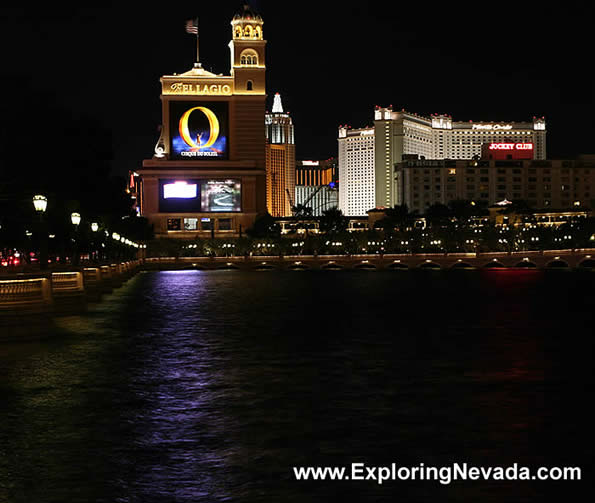 Sign for the Bellagio Hotel and Casino in Las Vegas