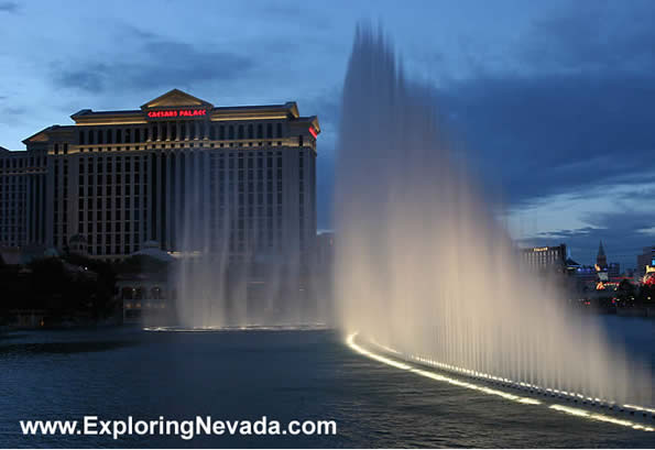 Caesars Palace at Dusk