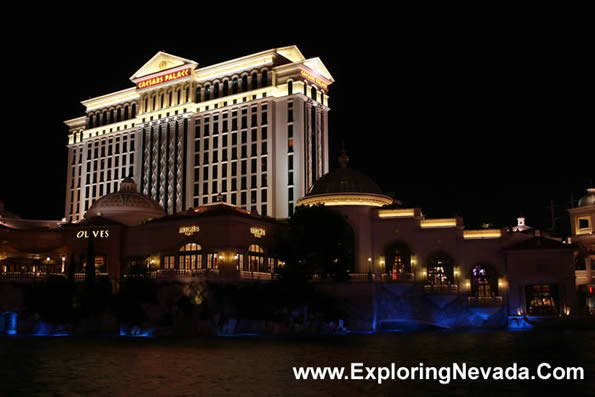 Caesars Palace at Night