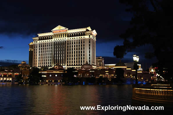 Caesars Palace at Dusk