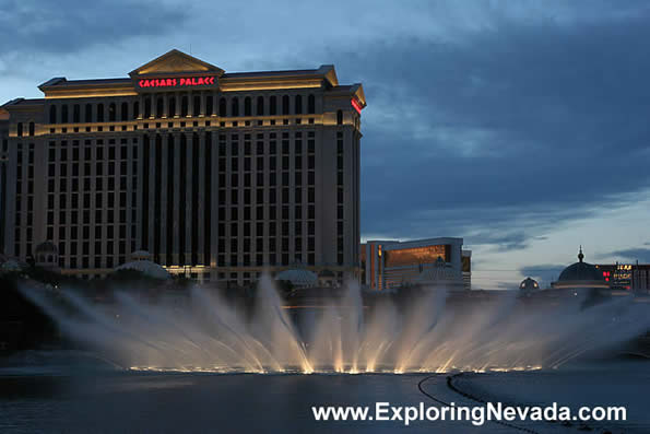 Caesars Palace at Dusk