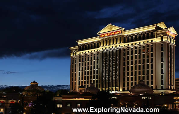 Caesars Palace at Dusk