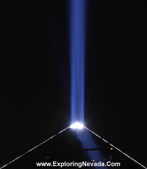 The Light of the Luxor Hotel & Casino in Las Vegas