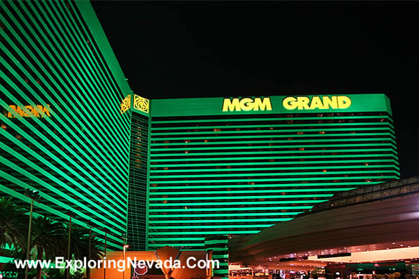 MGM Grand in Las Vegas at Night