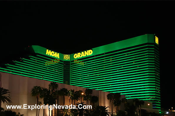 MGM Grand in Las Vegas at Night