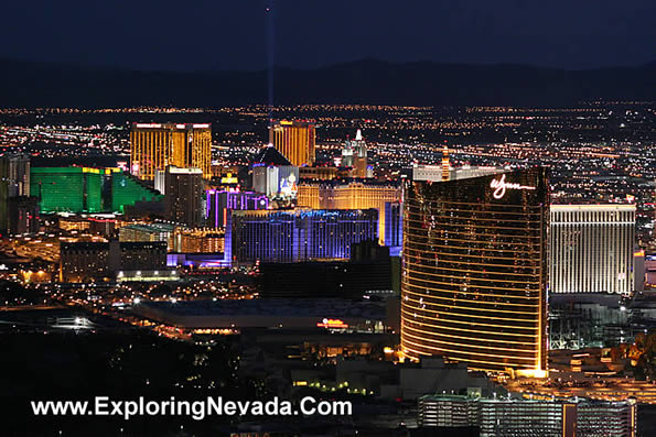 View From the Observation Deck of the Stratosphere Tower