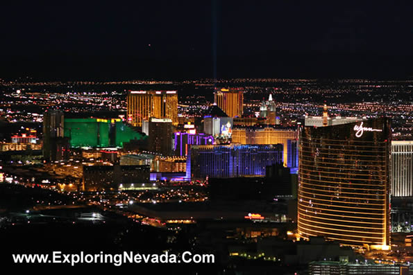 View From the Observation Deck of the Stratosphere Tower