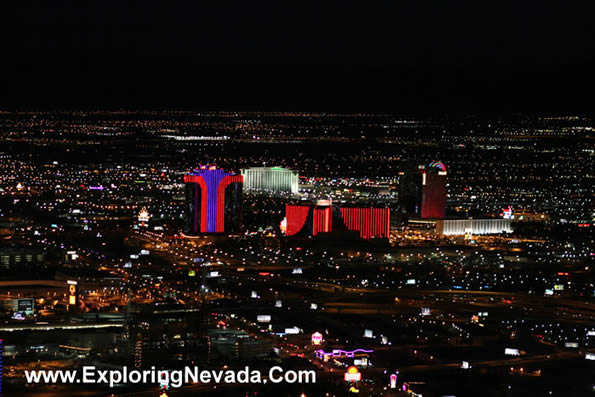 View From the Observation Deck of the Stratosphere Tower