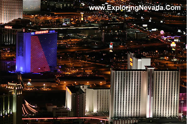 View From the Observation Deck of the Stratosphere Tower