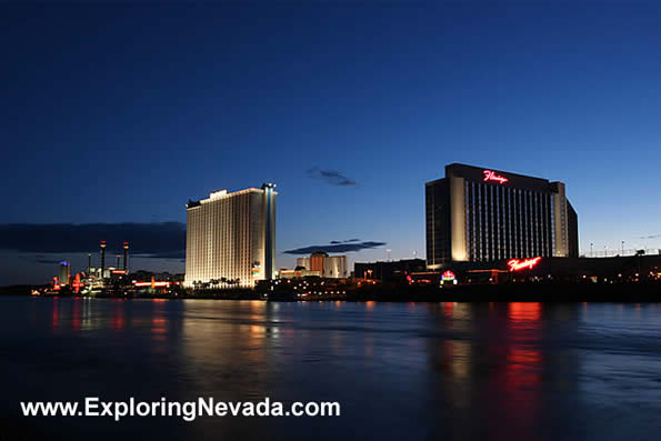 Laughlin Casinos & Colorado River at Dusk