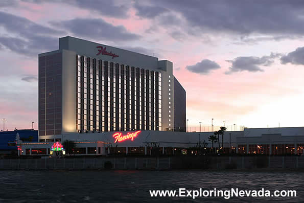 The Flamingo Hotel and Casino at Dusk