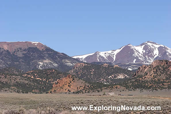 Isolated Ranch in the Monitor Valley of Nevada