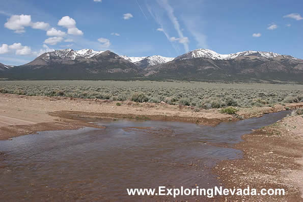 River Crossing on the Monitor Valley Scenic Drive