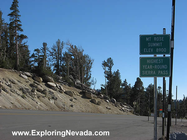 The Sign at Mt. Rose Summit