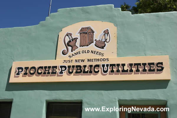 Love the Pioche Public Utilities Sign