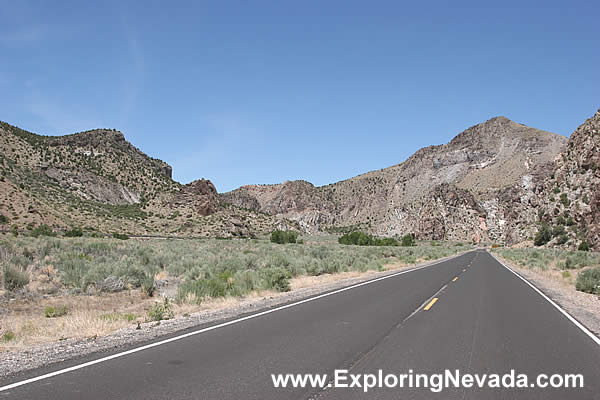 Steep Mountains Surround Rainbow Canyon