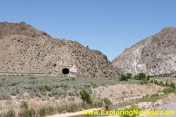 Meadow Valley Wash and Railroad Tunnel
