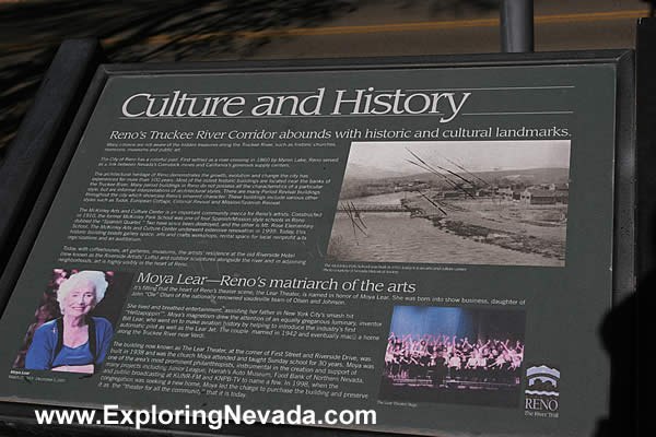 Sign About the Culture & History of the Truckee River