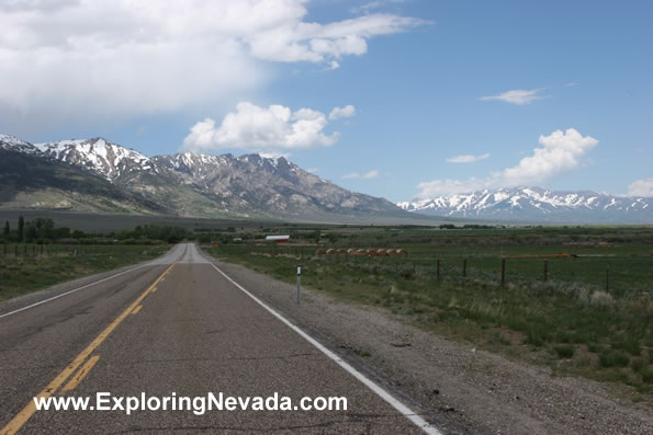 Highway 229, the Ruby Valley and Ruby Mountains