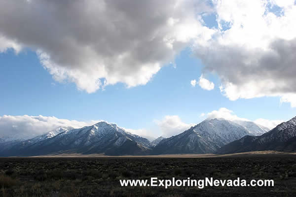 The Toiyabe Mountains in March