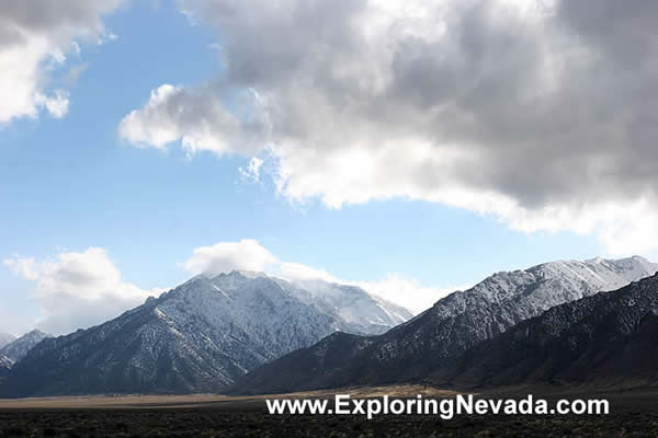 The Snow-Covered Toiyabe Mountains
