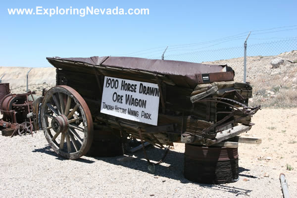 1900 Horse Drawn Ore Wagon at the Central Nevada Museum